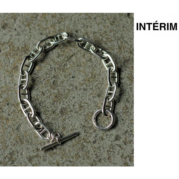 インテリム INTERIM アンカー チェーン Tバー ブレスレット イタリアン シルバー925 グ...