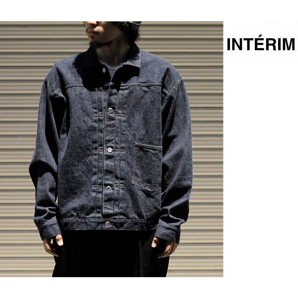 インテリム INTERIM ナチュラル インディゴ シャトル デニム ハイパービッグ シングル ニー...