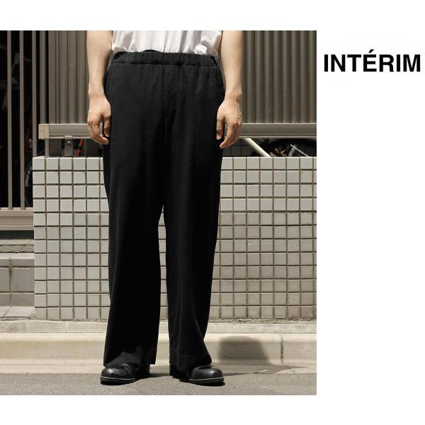 インテリム INTERIM シルク ノイル ワイド ドレス イージー パンツ (IT26A113)