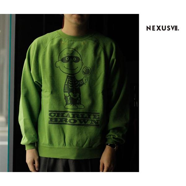ネクサスセブン NEXUSVII. CHARLIE BROWN クルーネックスウェット  (ROA-...