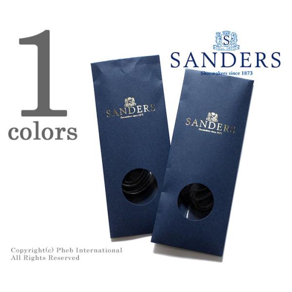 SANDERS サンダース シューレース 短靴用 蝋引き 丸紐 平紐 ワックスド 80cm WAXE...
