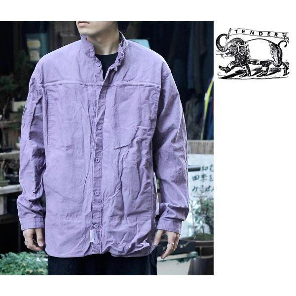 テンダー TENDER Co. アメリカ製 コットン ドロップ クロス プリーツ ポケットシャツ(T...
