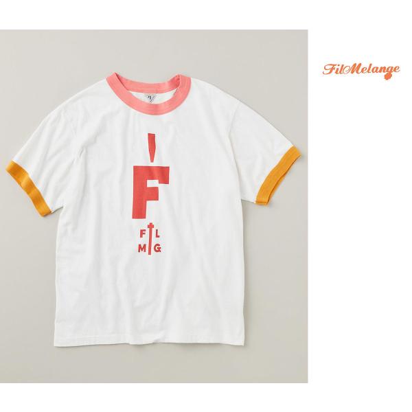 フィルメランジェ FILMELANGE ''ヴォルカー2 プリント'' ヴィンテージ天竺 クルーネッ...