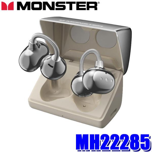 MH22285 MONSTER モンスター Airclip AC700 ホワイト ワイヤレスイヤホン...
