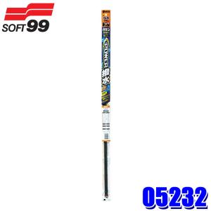 05232 SOFT99 ソフト99 ガラコワイパー パワー撥水 替えゴム No.132 長さ：650mm ゴム幅：8.6mm 形状：幅広型 1本｜andrive