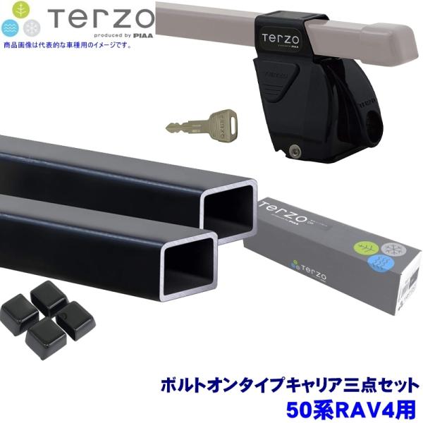 TERZO 50系RAV4(H31/4〜R7/11ダイレクトルーフレール付車)用ルーフキャリアセット...