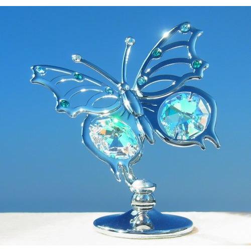 【送料無料】【おまけ付】オーロラ 蝶 置物 誕生日プレゼント ギフト 女性 お祝い 記念日 蝶々 チ...