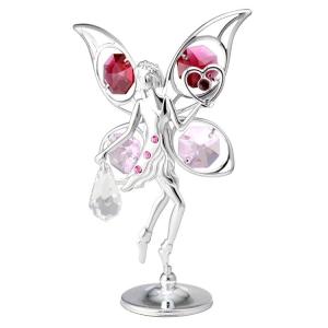 スワロフスキー オーナメント 孔雀 クジャク 置物 合金製 クリスタル