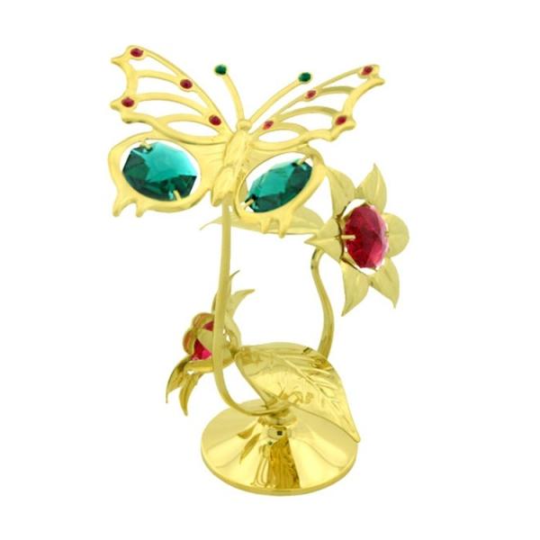 【送料無料】【おまけ付】蝶 花 置物 1 誕生日プレゼント 女性 お祝い ギフト 記念日 フラワー ...