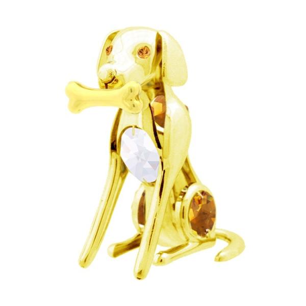 【送料無料】【おまけ付】骨をくわえた 犬 置物 誕生日プレゼント 男性 女性 記念日 イヌ 戌年 い...