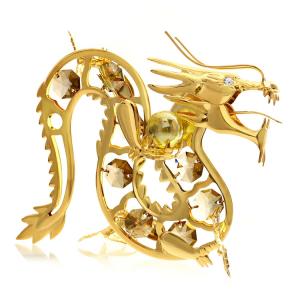 【未使用・訳あり】スワロフスキー ドラゴン SWAROVSKI（スワロフスキー） 十二支 干支 ドラゴン オブジェ 置物