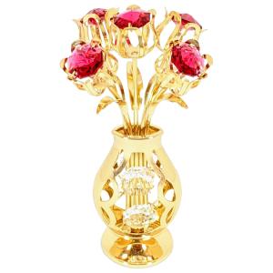 スワロフスキー オーナメント オルゴール観覧車 置物 合金製