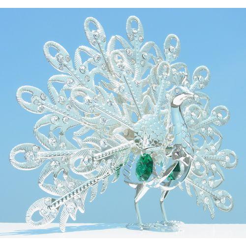 【送料無料】【おまけ付】孔雀 置物２ 縁起物 誕生日プレゼント 女性 男性 お祝い 記念日 クジャク...