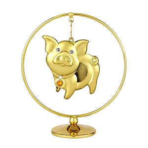 SWAROVSKI スワロフスキー 子豚 オブジェ 置物 010028 ミニ ブタ