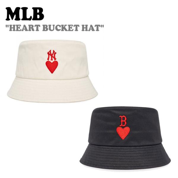 エムエルビー バケットハット MLB メンズ レディース HEART BACKET HAT ハート ...