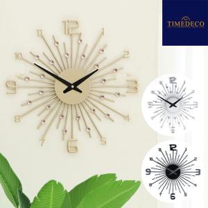 【即納/正規販売店】タイムデコ 掛け時計 TIMEDECO CRYSTAL WALL CLOCK クリスタル ウォールクロック ゴールド シルバー ブラック おしゃれ 1972488 ACC｜andselect