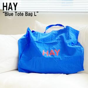 【即納】ヘイ エコバッグ HAY メンズ レディース Blue Tote Bag L ブルー トートバッグ Lサイズ Sky blue + Red logo スカイブルー レッドロゴ 541128 バッグ｜andselect