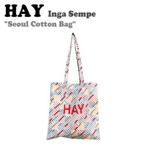 ヘイ エコバッグ HAY Seoul Cotton Bag (Inga Sempe) ソウル コットンバッグ インガ センペ Multi マルチ ヘイトートバッグ トートバッグ 010608 バッグ｜andselect