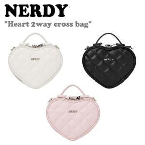 ノルディ ショルダーバッグ NERDY Heart 2way cross bag ハート 2ウェイ クロスバッグ WHITE PINK BLACK PNEF22AA080001/101/901 バッグ｜andselect