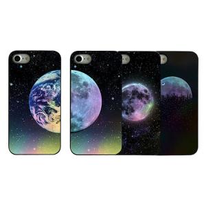 iphoneSE 第2世代 se2 ケース iPhone 8/7ケース Dparks Twinkle Case Earth＆Moon ディーパークス トゥインクルケース アース アンド ムーン お取り寄せ｜andselect