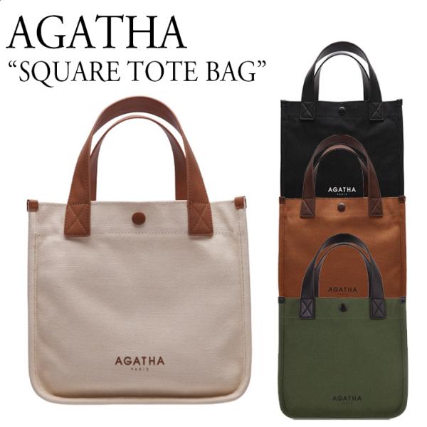 アガタ トートバッグ キャンバスバッグ キャンバス AGATHA SQUARE TOTE BAG ス...