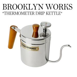 ブルックリン ワークス コーヒー ケトル 直火 ドリップケトル おしゃれ 500ml 温度計 BROOKLYN WORKS THERMOMETER DRIP KETTLE 0602-021-200-020 OTTD｜andselect