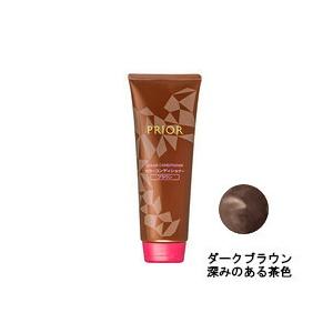 資生堂 プリオール カラーコンディショナー ダークブラウン 深みのある茶色 カラーリンス 230g-...