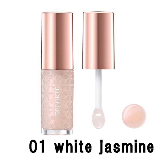 コーセー コスメデコルテ リップオイル 01 white jasmine リップエッセンス 4.7m...