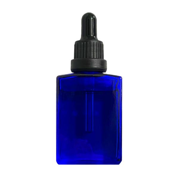 ブルーガラス エッセンシャルオイル 用 空ボトル 30ml ( 容器 ガラス瓶 精油 精油用 ブレン...