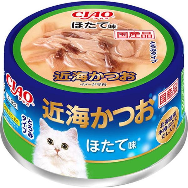 いなば　ＣＩＡＯ　近海かつお　ほたて味　とろみタイプ　80ｇ×★24個★【ケース販売・目隠し梱包不可...