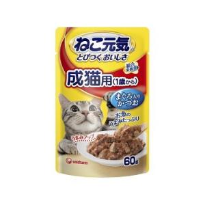 ユニチャーム ねこ元気パウチ 総合栄養食 成猫用（1歳から） ささみ