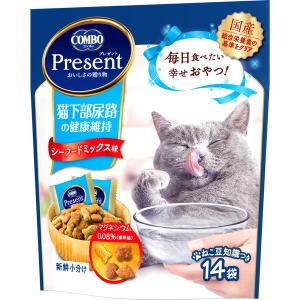 日本ペット　コンボプレゼント　キャット　おやつ　猫下部尿路の健康維持　42ｇ（3ｇ×14袋）｜andymarble