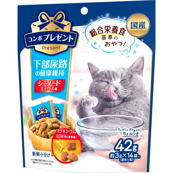 日本ペット　コンボ　プレゼント　キャット　おやつ　下部尿路の健康維持　42g（3g×14袋）