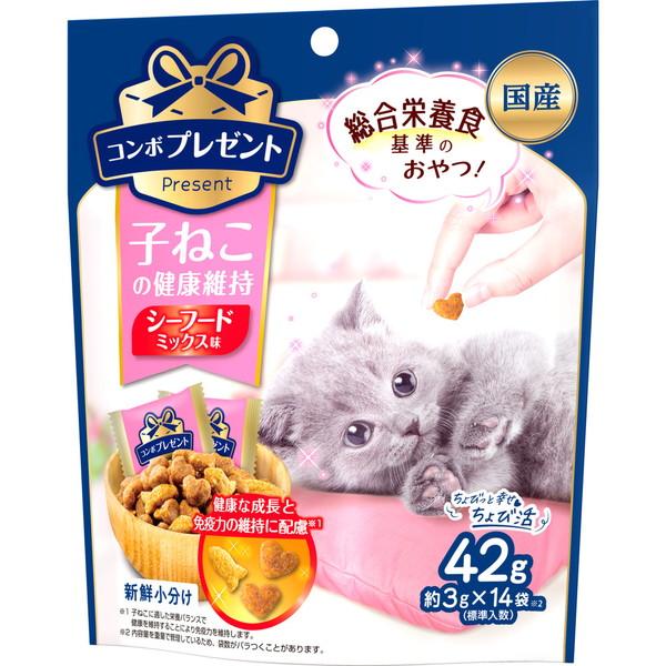 日本ペット　コンボ　プレゼント　キャット　おやつ　子ねこの健康維持　42g（3g×14袋）