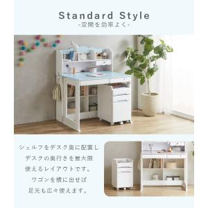 学習机 姫 シンプル セット 勉強机 子供 収...の詳細画像2