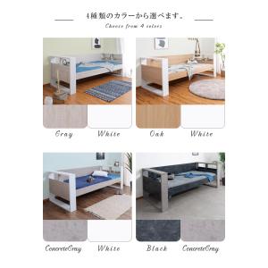 ベッド シングル 棚付き 収納棚付き すのこ ...の詳細画像2