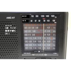 ポータブルラジオ 3波対応 競馬中継 株式中継視聴可能 AM.FM.SW 世界のラジオが聴ける