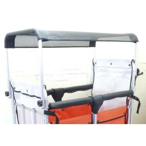 ベビーカー：大型乳母車：ミニバス2用サンポカー2用日除け幌一式【メーカー直送　代引き不可】