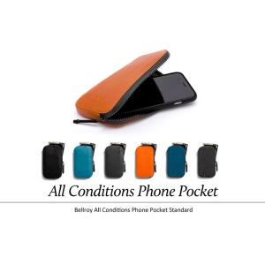 スマートフォンケース 本革 ブランド おしゃれ 防水レザー 多機種対応スマホケース Bellroyベルロイ All Conditions Phone Pocket｜anelanalu