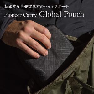 メンズポーチ 防水 おしゃれ 人気ブランド Pioneer Global Pouch グローバルポーチ Onyx｜anelanalu