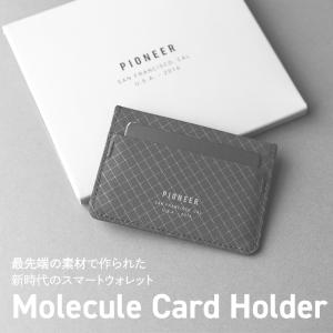 カードケース ブランド メンズ 薄型 Pioneer Carry Molecule Card Holder パイオニアキャリー Onyx｜anelanalu