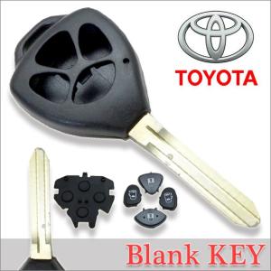 高品質ブランクキー トヨタ 4穴 ワイヤレスボタン スペア キー カギ 鍵 割れ交換に キーレスエントリー 合鍵