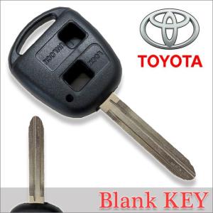 高品質ブランクキー トヨタ 2穴 ワイヤレスボタン スペア キー カギ 鍵 割れ交換に キーレスエントリー 合鍵