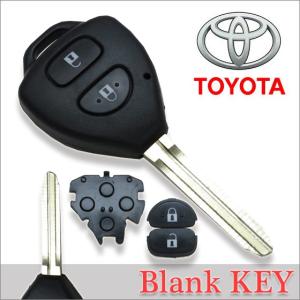 高品質ブランクキー トヨタ ヴィッツ 2穴 ワイヤレスボタン スペア キー カギ 鍵 割れ交換に キーレスエントリー 合鍵