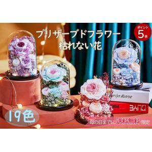 プリザーブドフラワー ギフト 枯れない花 ガラスドーム
