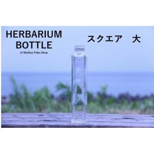 ハーバリウム ビン 瓶　びん ボトル スクエア 【直方体大】 ガラス瓶 キャップ付 透明瓶 花材 ボトルフラワー オイル ハーバリウムグッズ