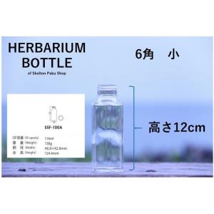 キャップ付 ハーバリウム ボトル 瓶「6角 5...の詳細画像2