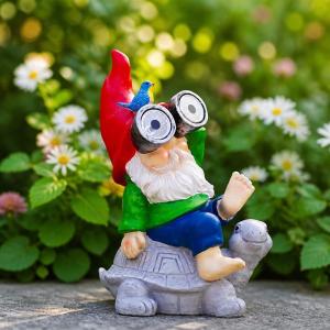 ガーデンオーナメント ソーラーライト 亀の置物...の詳細画像5
