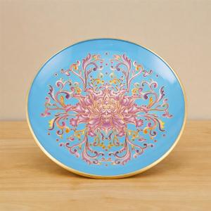 供物皿 仏具 供物台 7インチ 蓮華 銅製 七宝...の商品画像