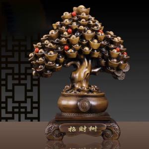 招財樹 置物 風水 縁起物 財運アップ 元宝 ...の詳細画像1